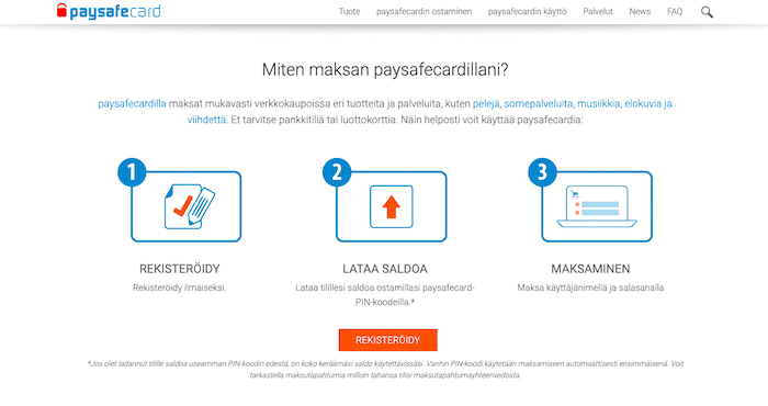Kuva Paysafecardin sivuilta
