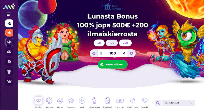 AlfCasinon bonussivu