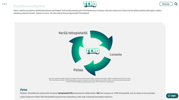Kuva Teho-kasinosta
