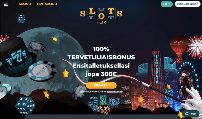 Kuva Slotsflixin bonuksesta