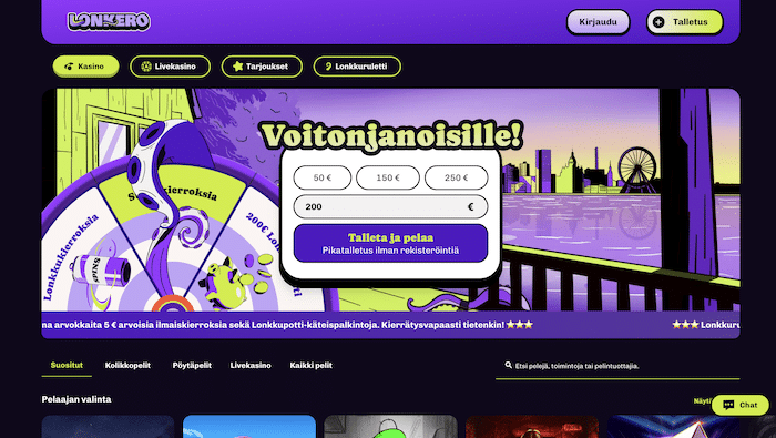 Lonkero Casinon Lonkkuruletti