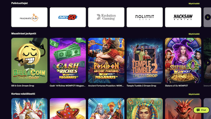 Lonkero Casinon peliaulaa